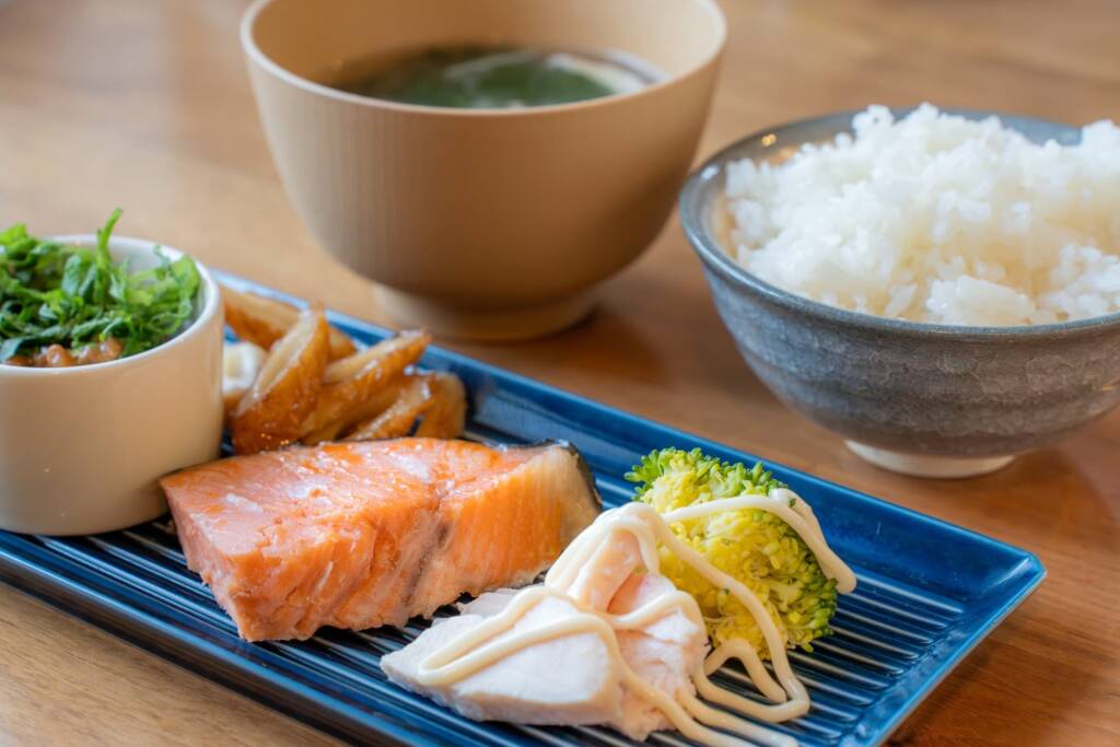 高たんぱく質中心の食事